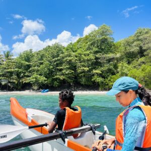 Sortie en pirogue en Martinique